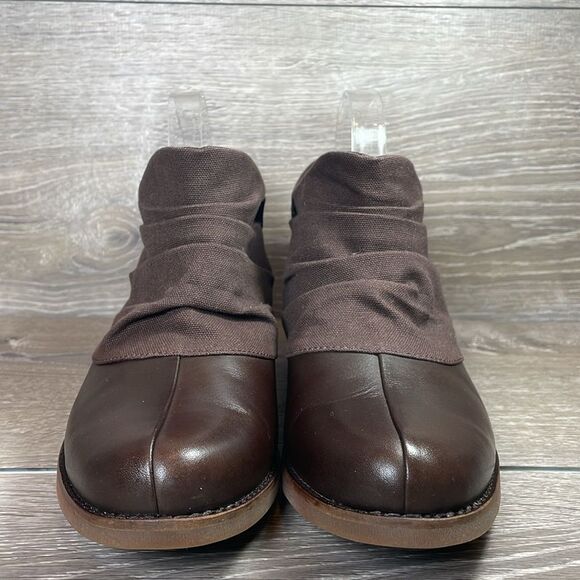 Merrell Adaline Bluff Bracken Leather Canvas Women’s Sz 8 Split Toe Ankle Boots - Picture 2 of 11